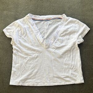 Pilcro White Short Sleeve Tee
